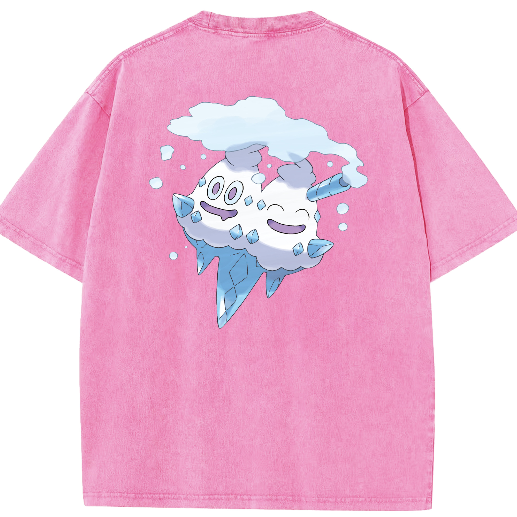 （画像用） ポケットモンスター Pokémon 綿100% ヴィンテージ風 半袖Tシャツ（背面プリント）
